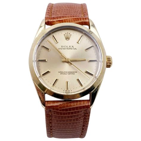 vintage rolex oyster leather strap|Rolex Oyster perpetual leather strap.